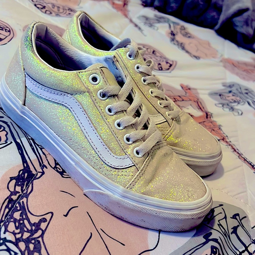 KIDS UV GLITTER OLD SKOOL VANS